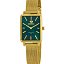 Reloj Marea Mujer con Esfera Verde y Detalles Dorados
